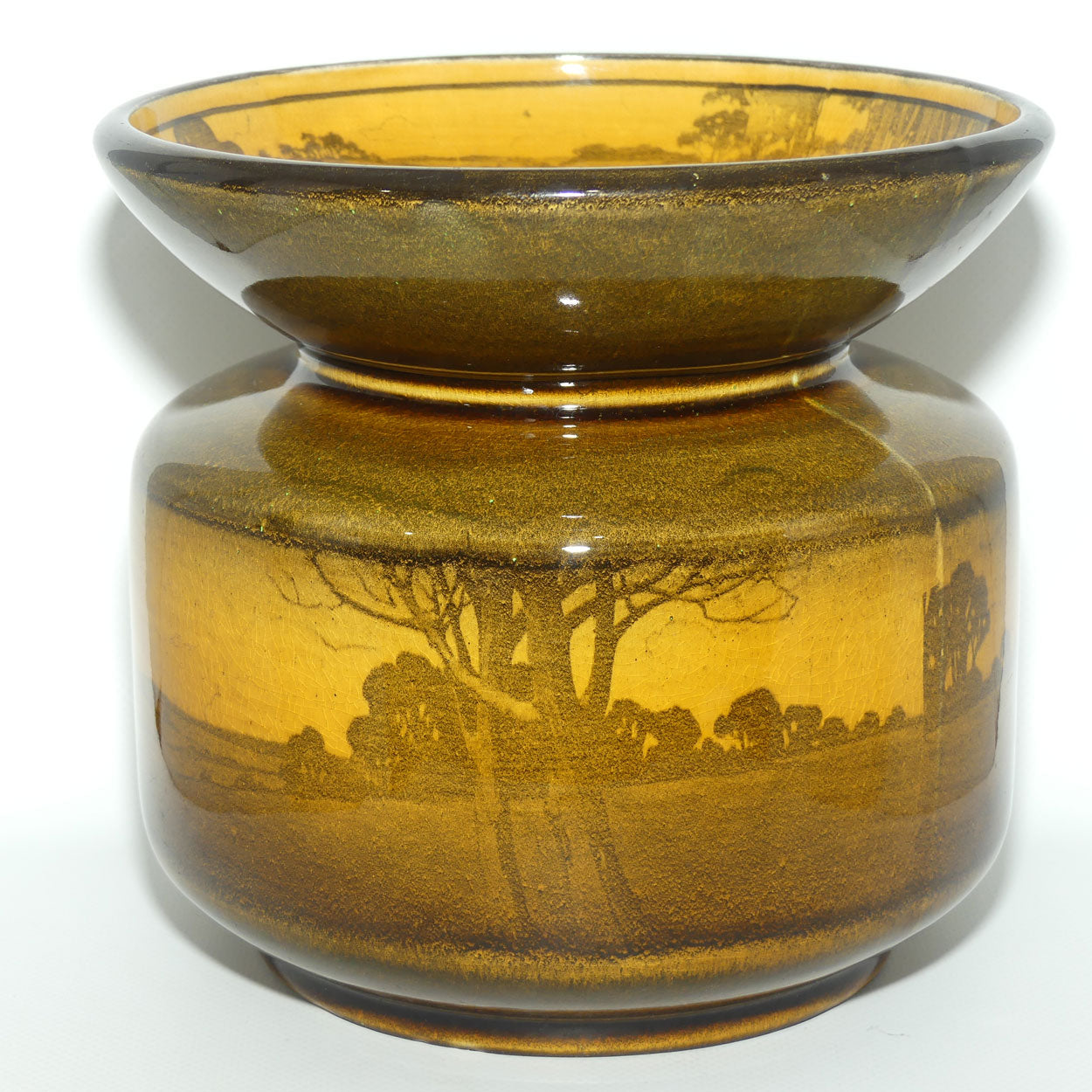 Royal Doulton Haystacks spittoon D2538 | Holbein glaze