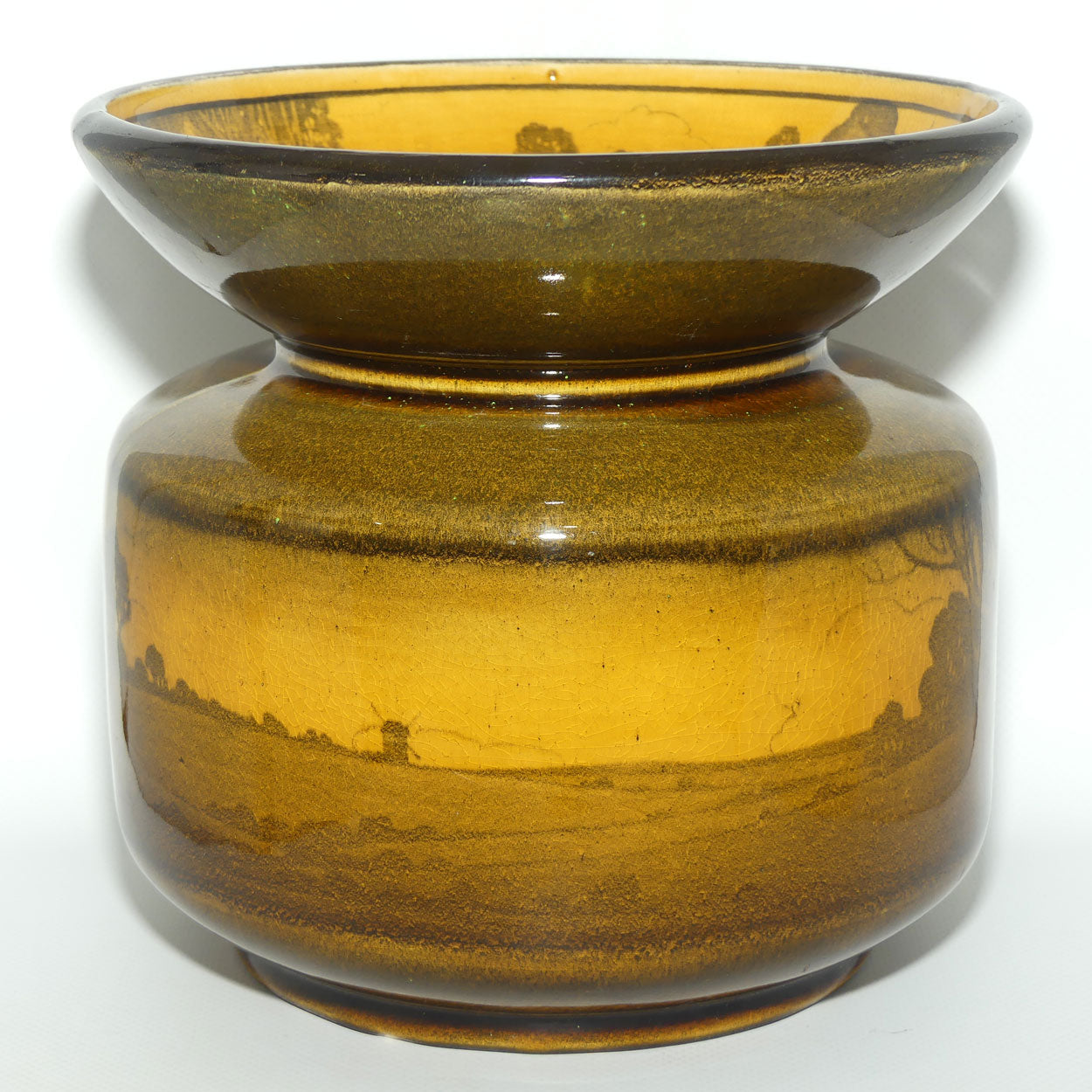 Royal Doulton Haystacks spittoon D2538 | Holbein glaze