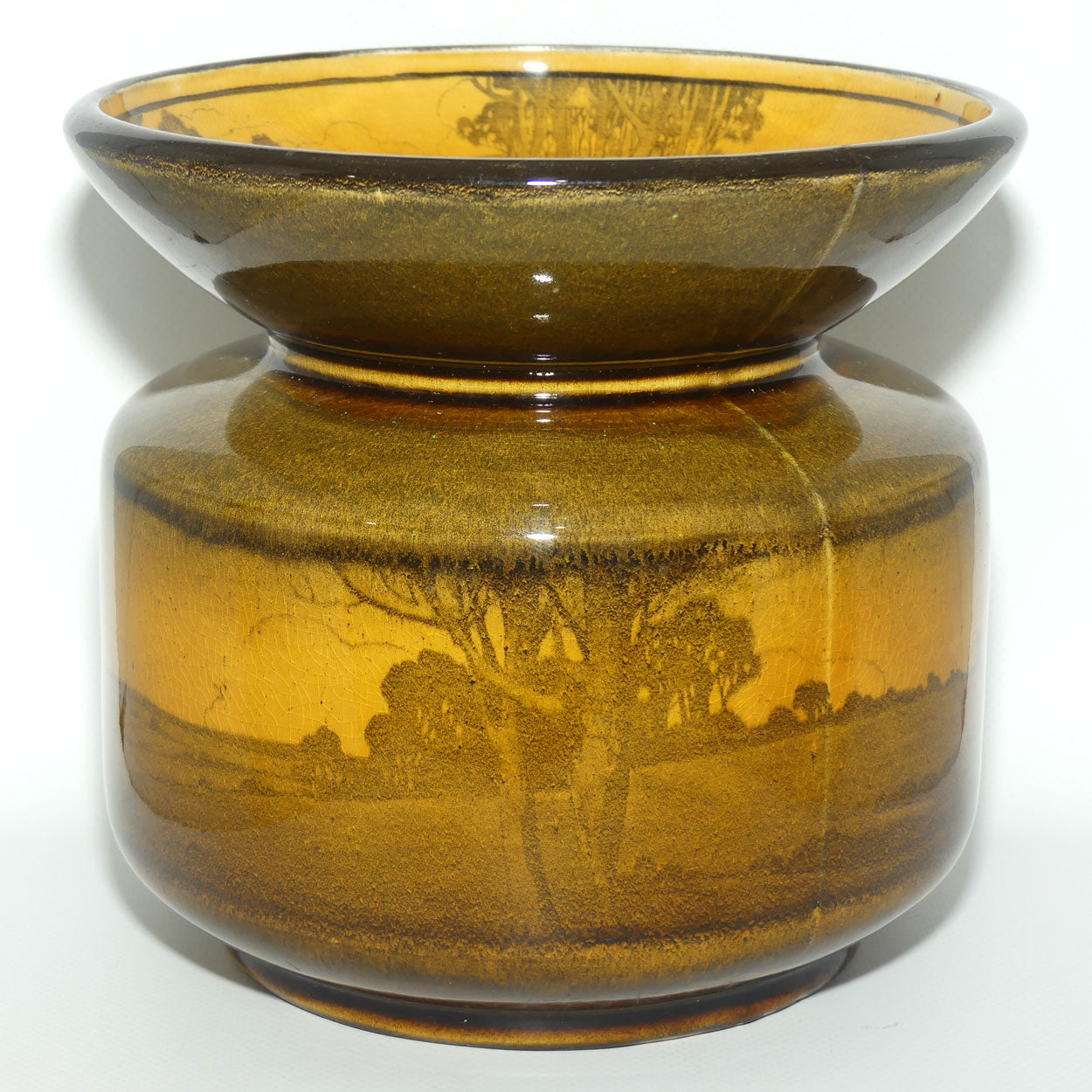 Royal Doulton Haystacks spittoon D2538 | Holbein glaze