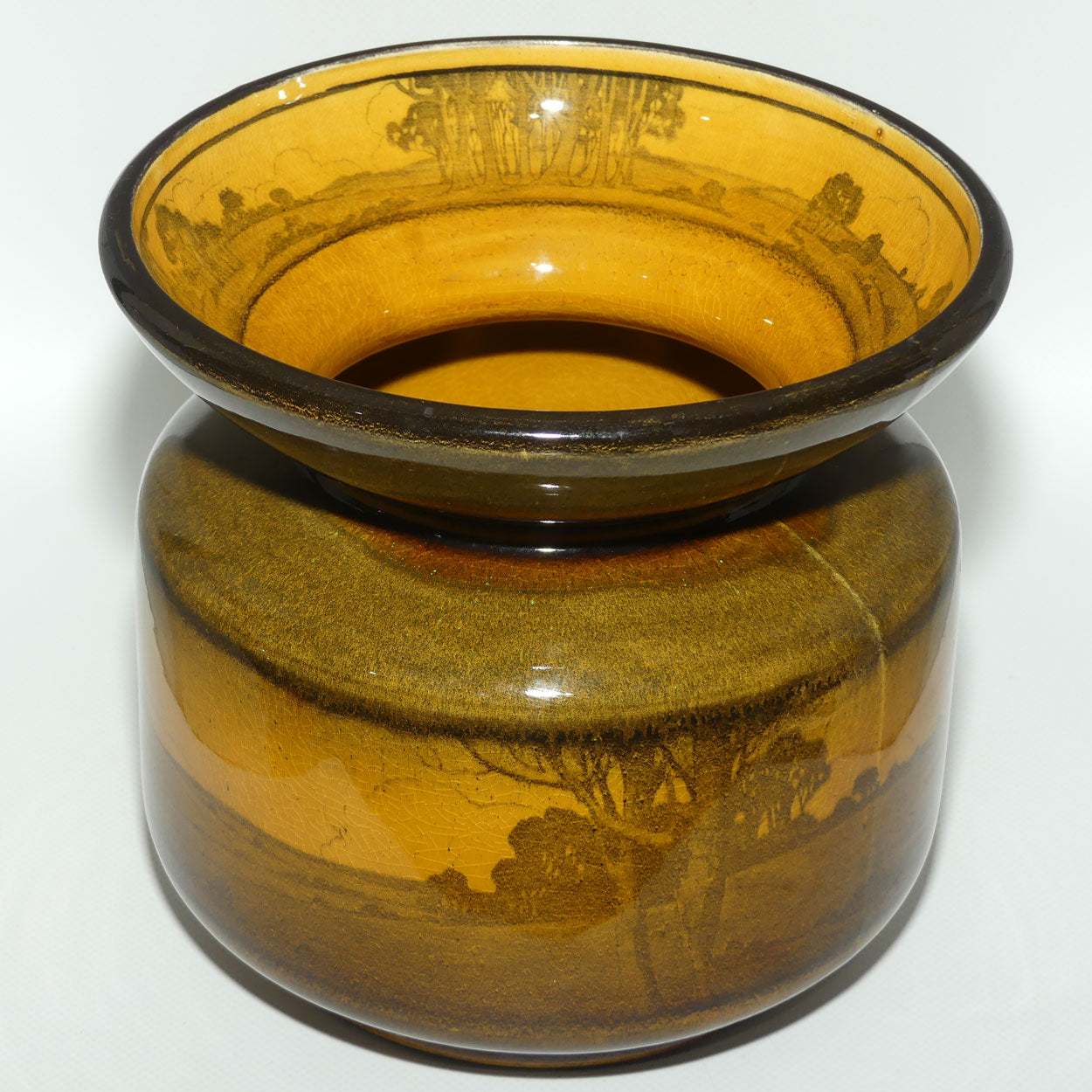 Royal Doulton Haystacks spittoon D2538 | Holbein glaze