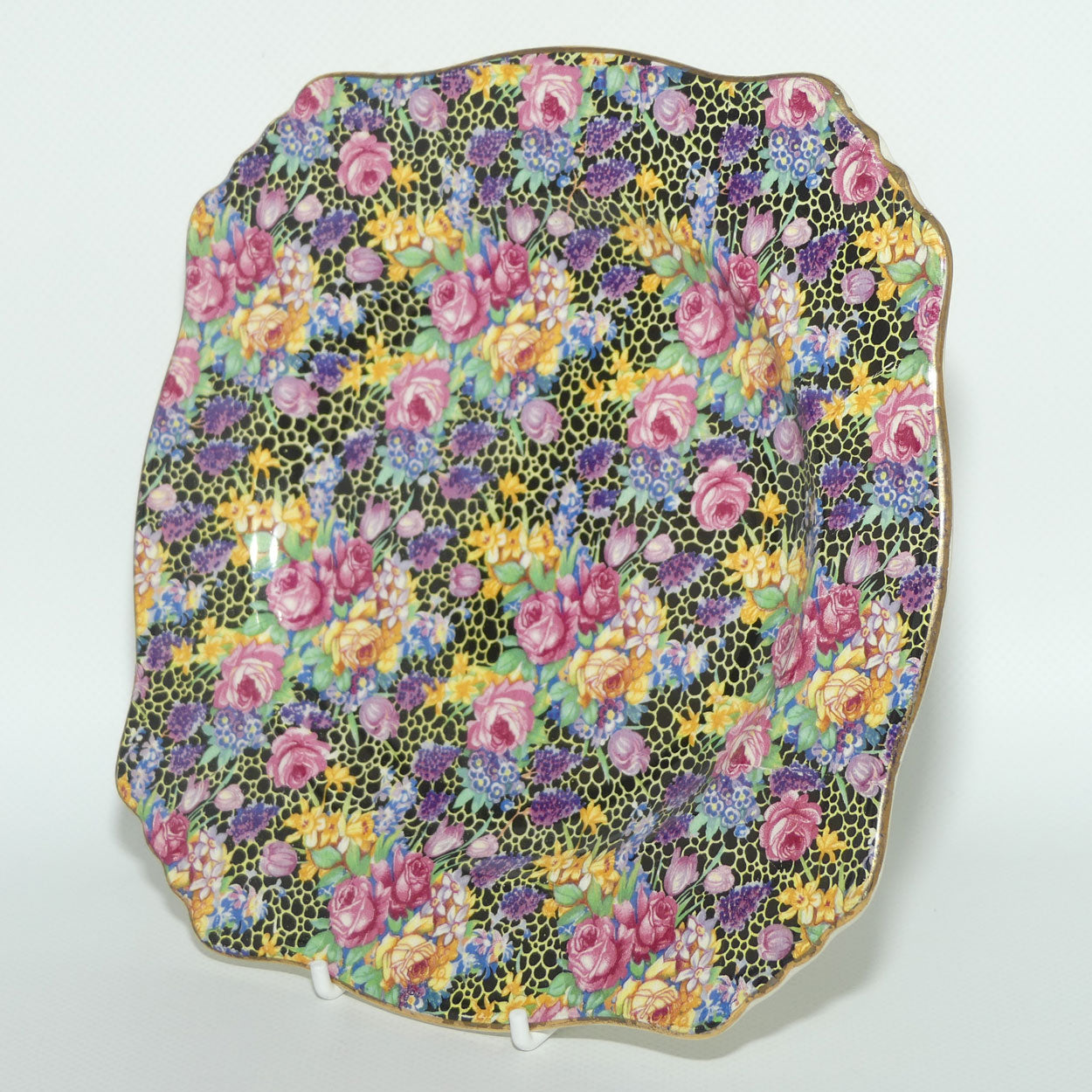 Royal Winton Hazel Chintz square plate | 20cms square