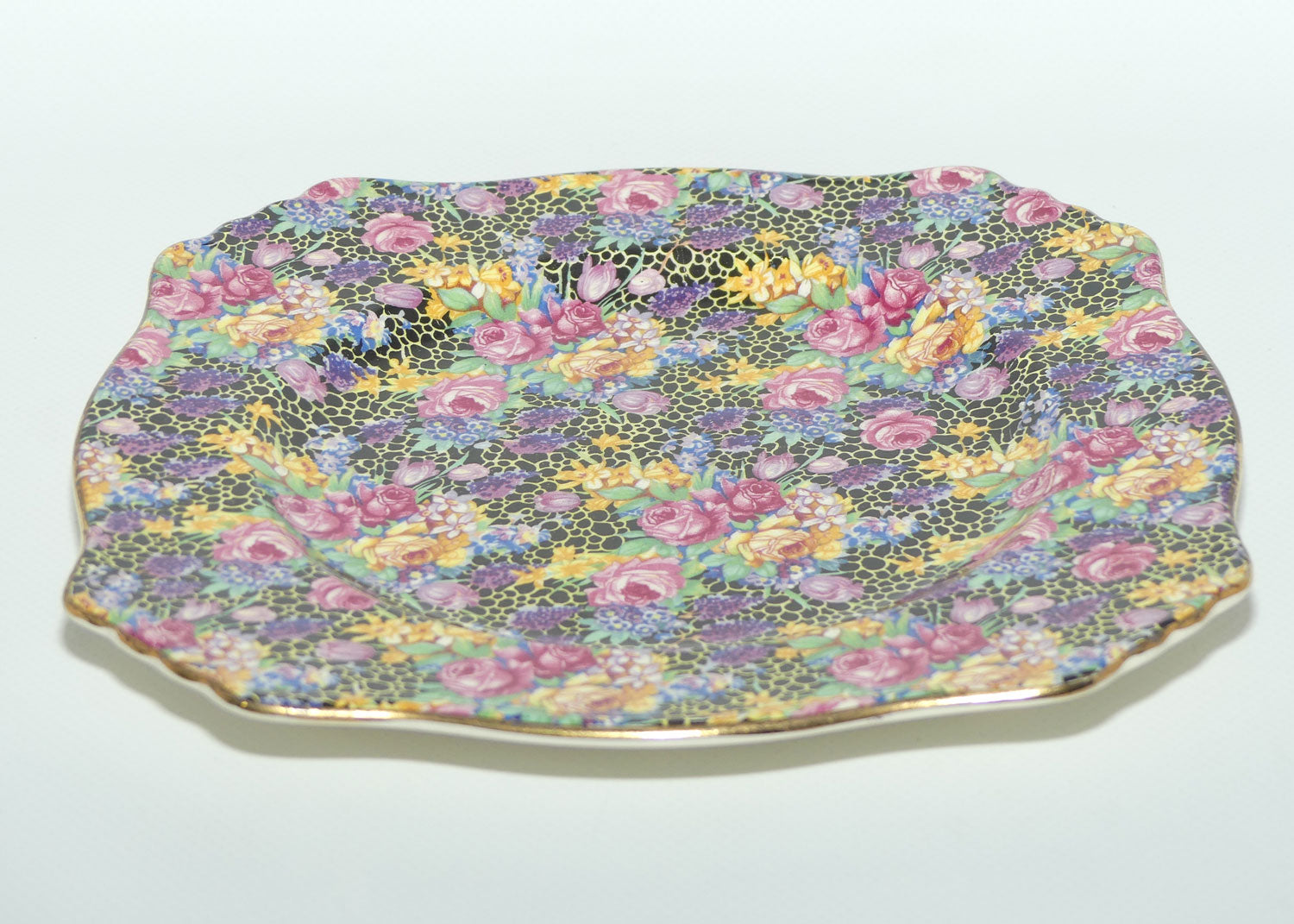 Royal Winton Hazel Chintz square plate | 20cms square