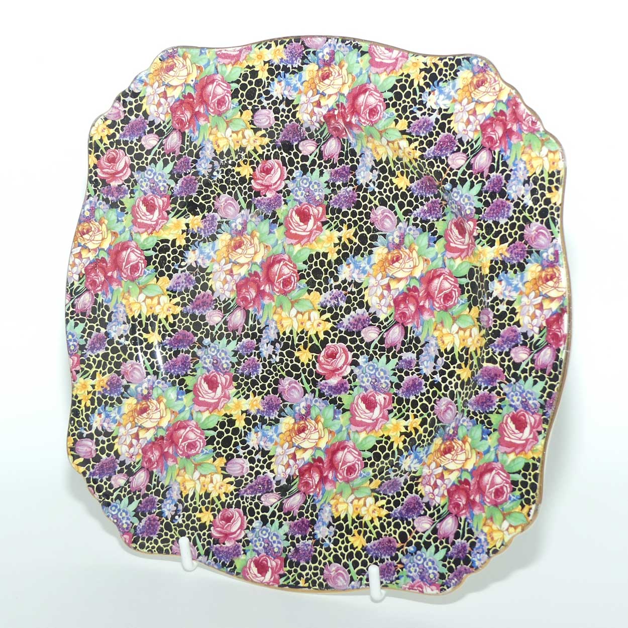 Royal Winton Grimwades Chintz Hazel pattern sandwich plate | 20cm square