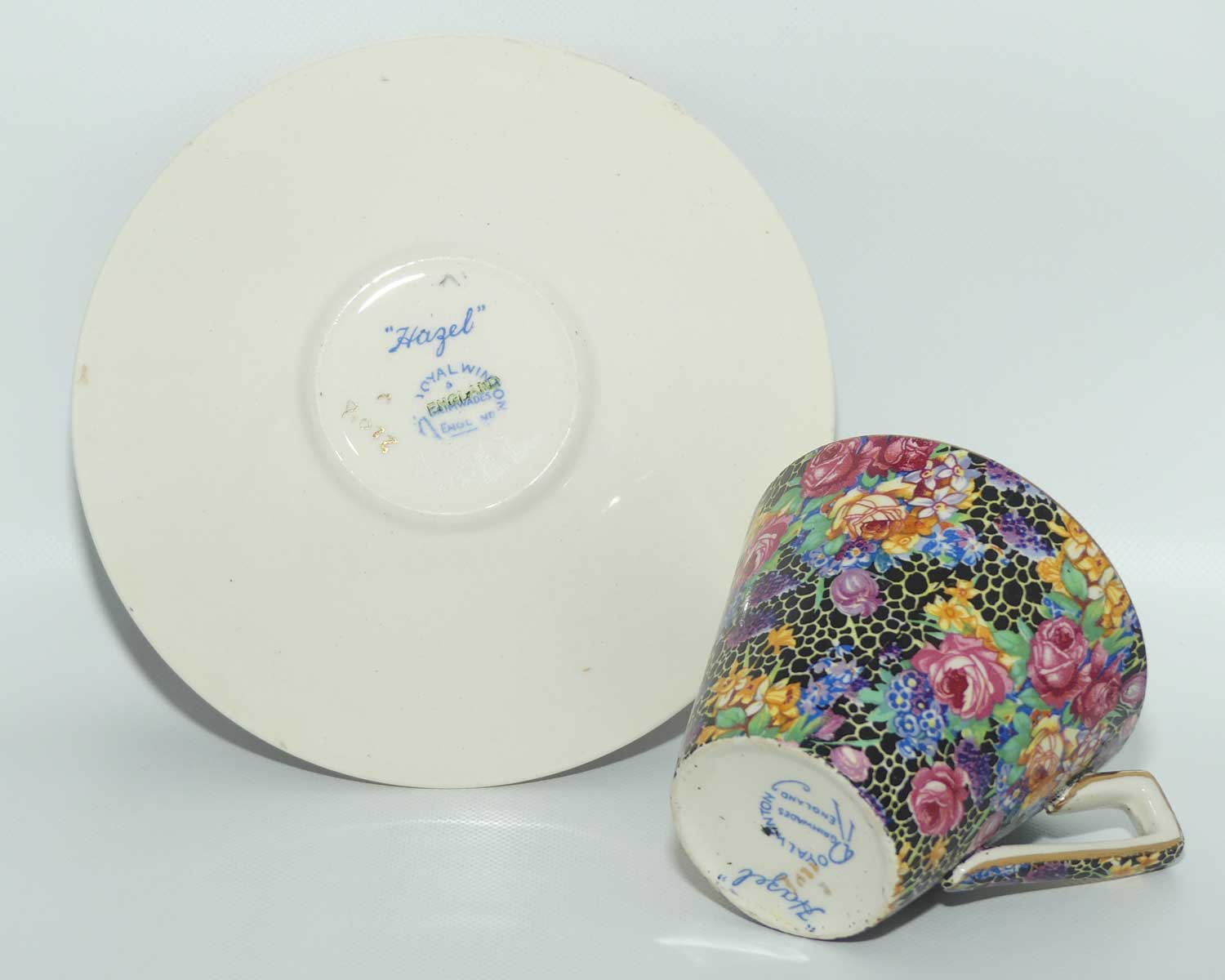 Royal Winton Hazel Chintz tea duo