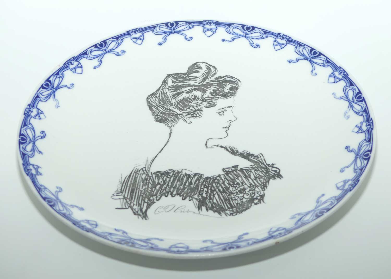 Royal Doulton CD Gibson Girls head portrait plate | Head & Dress