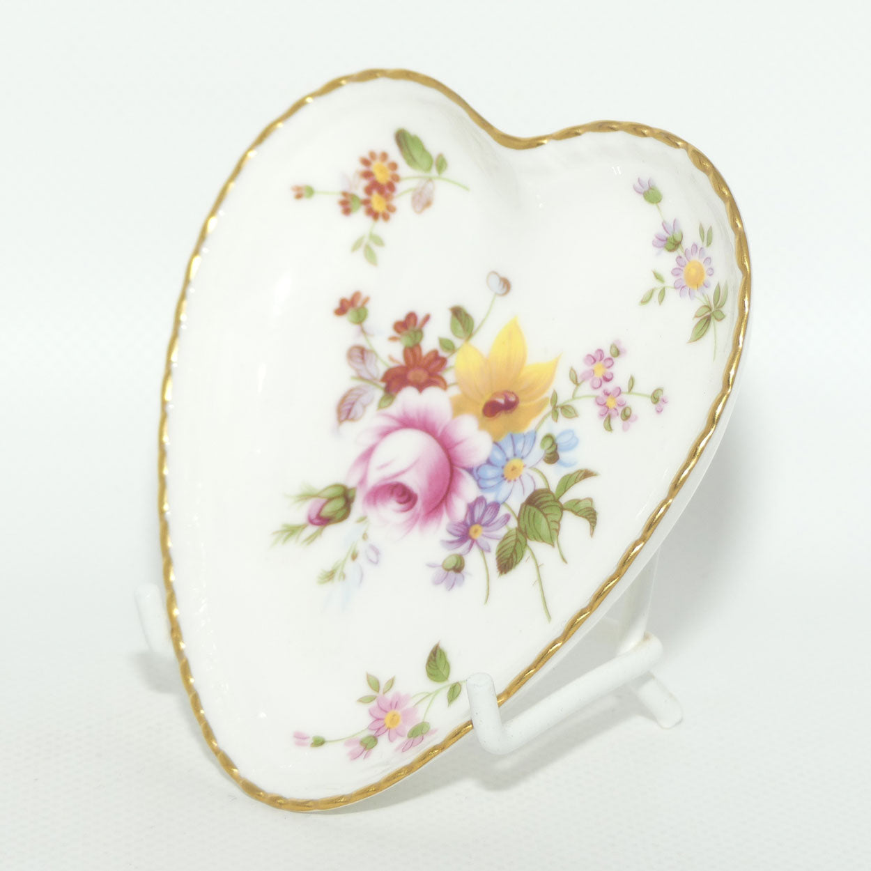 Royal Crown Derby Derby Posies butter or jam dish | Heart shape