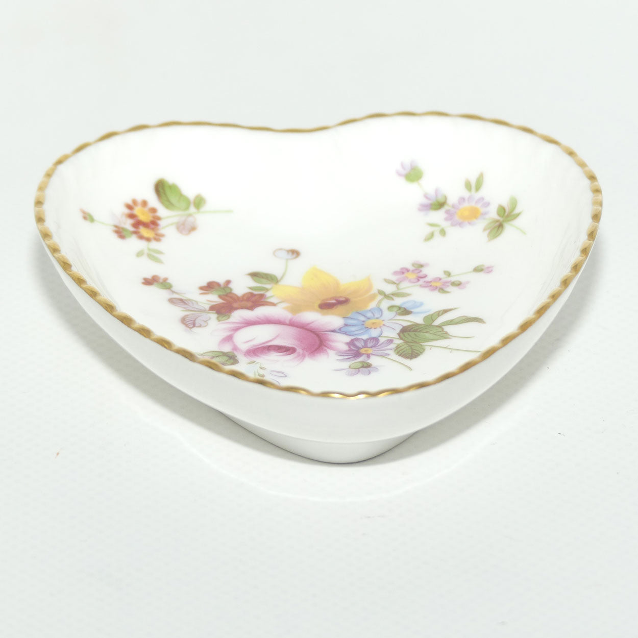 Royal Crown Derby Derby Posies butter or jam dish | Heart shape