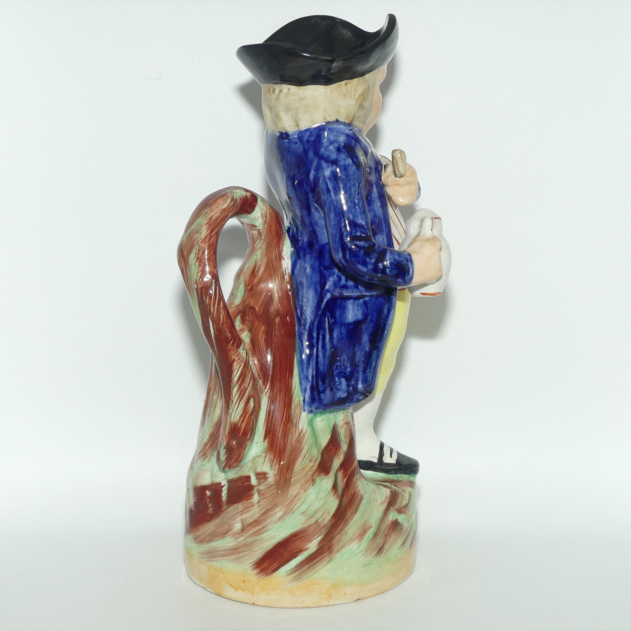 Antique Staffordshire Pottery Hearty Good Fellow toby jug