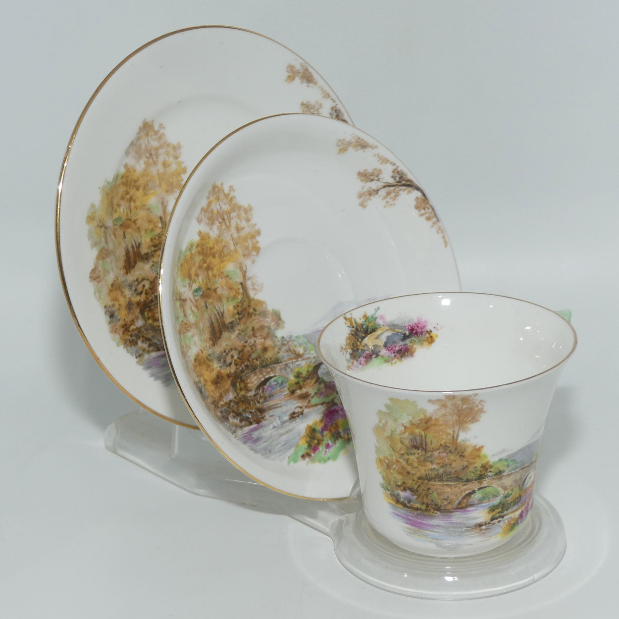 Shelley Perth shape Heather pattern trio