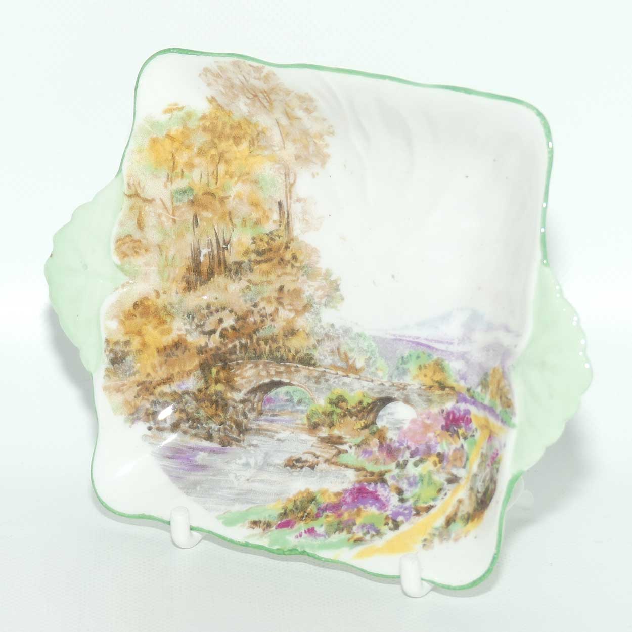 Shelley Heather pattern tab handle pin dish | #1