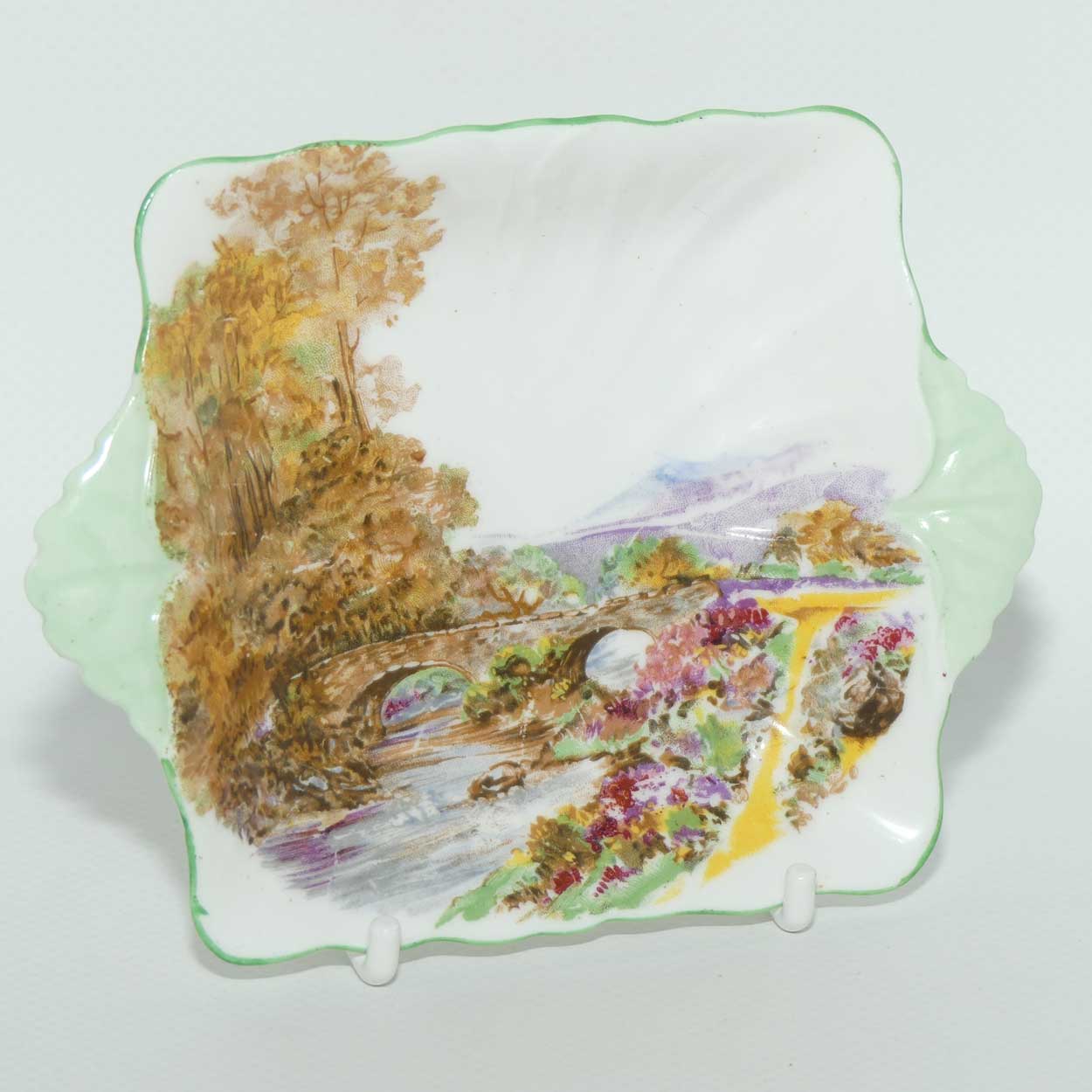 Shelley Heather pattern tab handle pin dish | #2