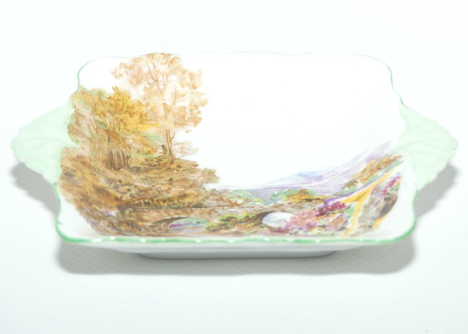 Shelley Heather pattern tab handle pin dish | #2