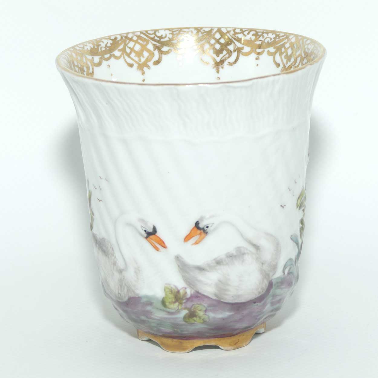 Helena Wolfson Dresden decorated Meissen Swan Service Cup