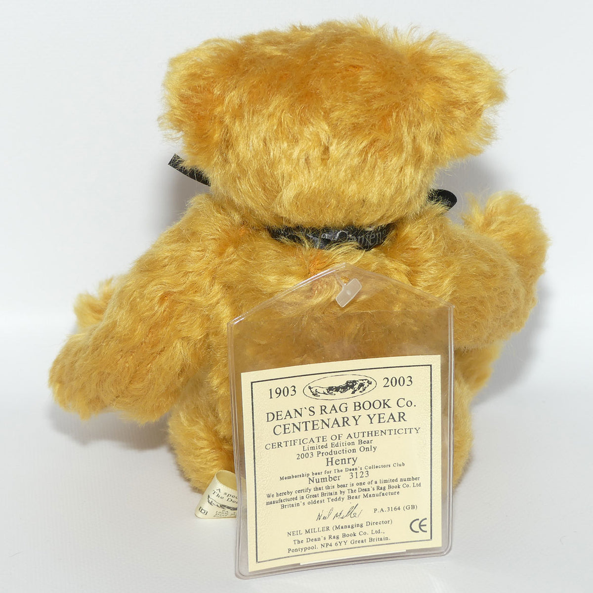 Dean's Rag Book Company Centenary Year Bear | Henry | #3123