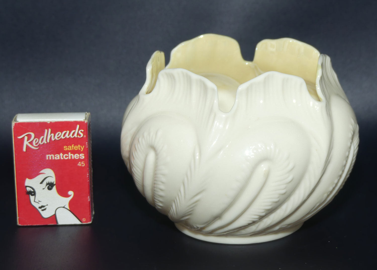 Belleek Hexagonal shape small planter pot | 3rd Green Mark