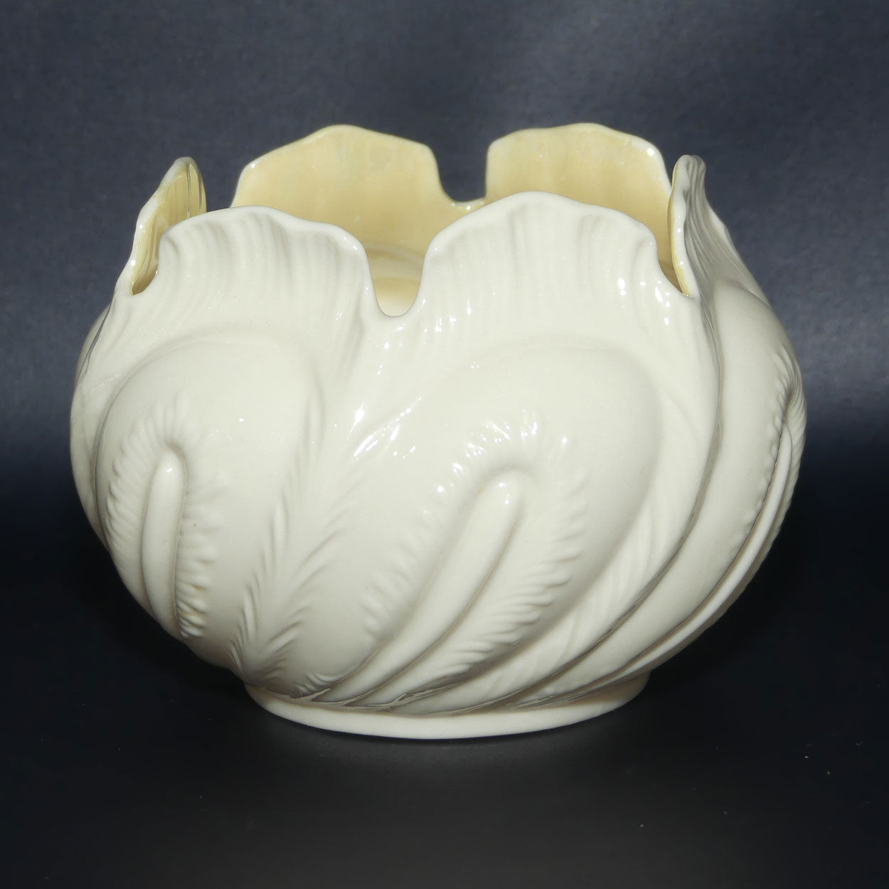 Belleek Hexagonal shape small planter pot | 3rd Green Mark