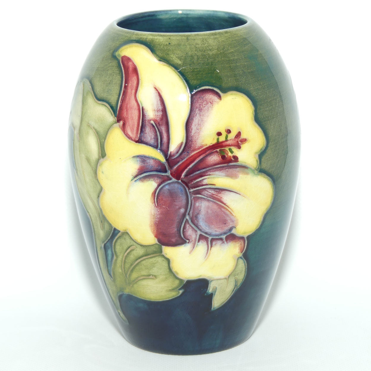 Walter Moorcroft Hibiscus (Green) 102/5 vase