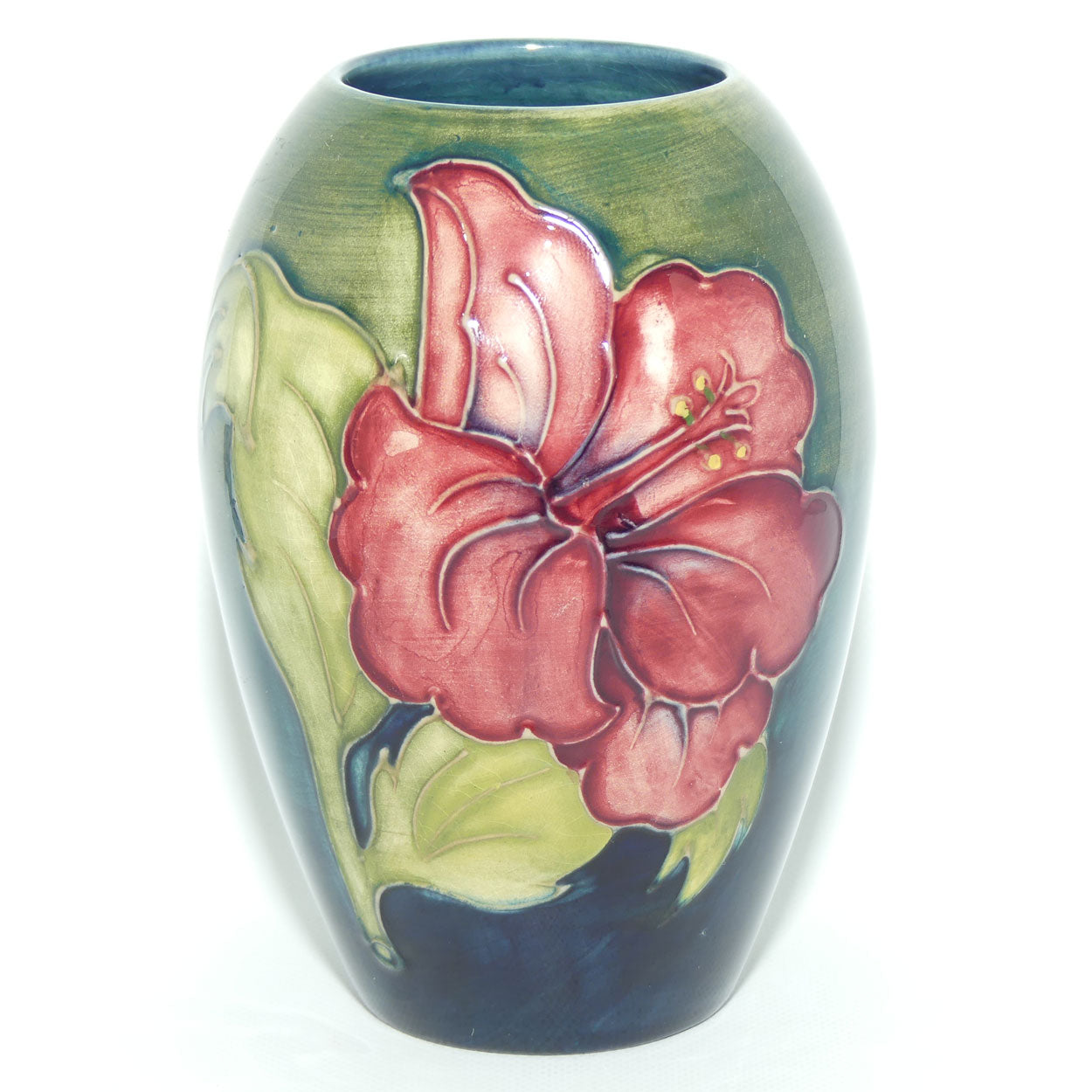 Walter Moorcroft Hibiscus (Green) 102/5 vase