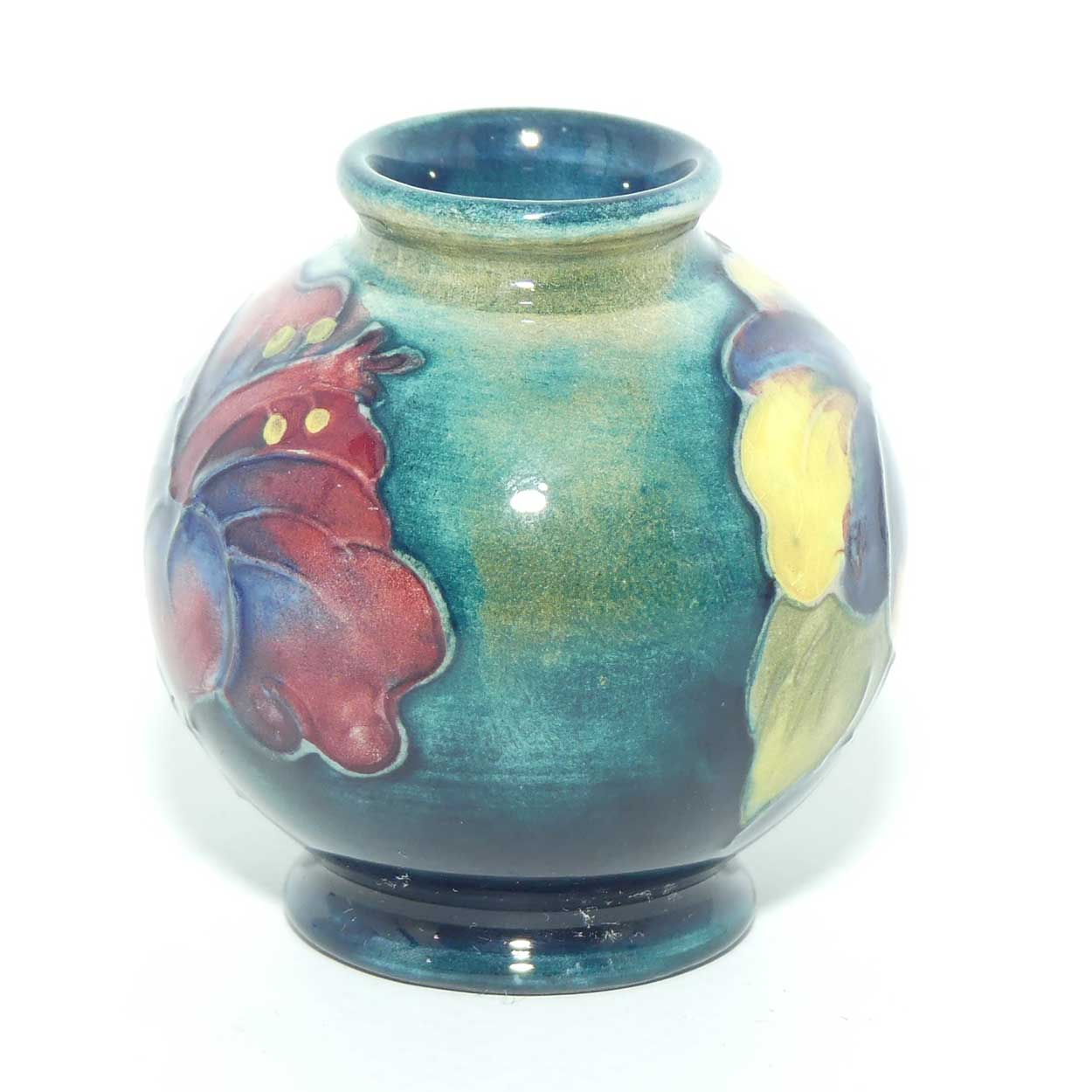 Walter Moorcroft Hibiscus miniature vase