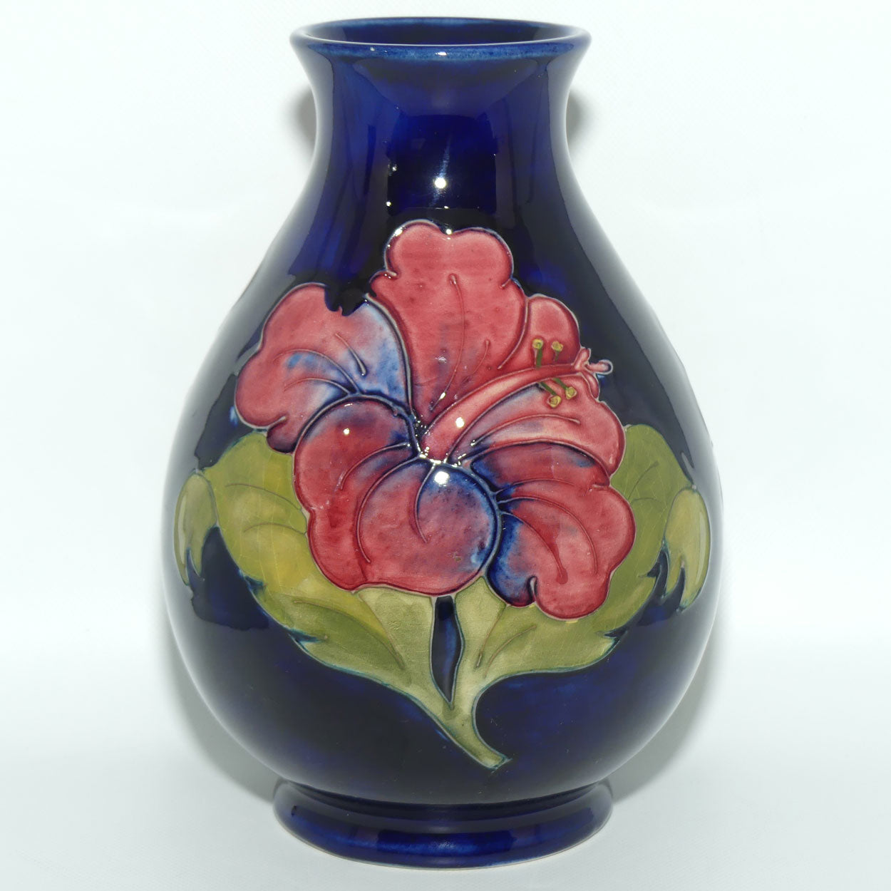Walter Moorcroft Hibiscus (Blue) 7/7 vase