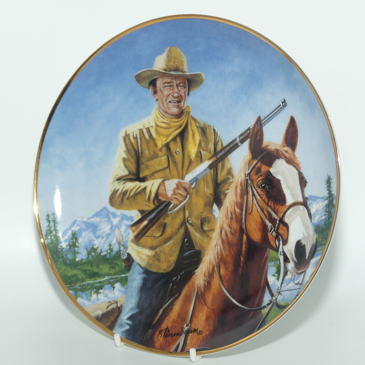 Franklin Mint Heirloom plate | John Wayne | High Country