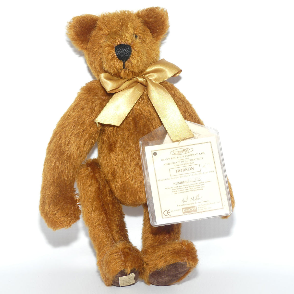 Dean's Rag Book Company Limited Edition Bear | Hobson | #4068