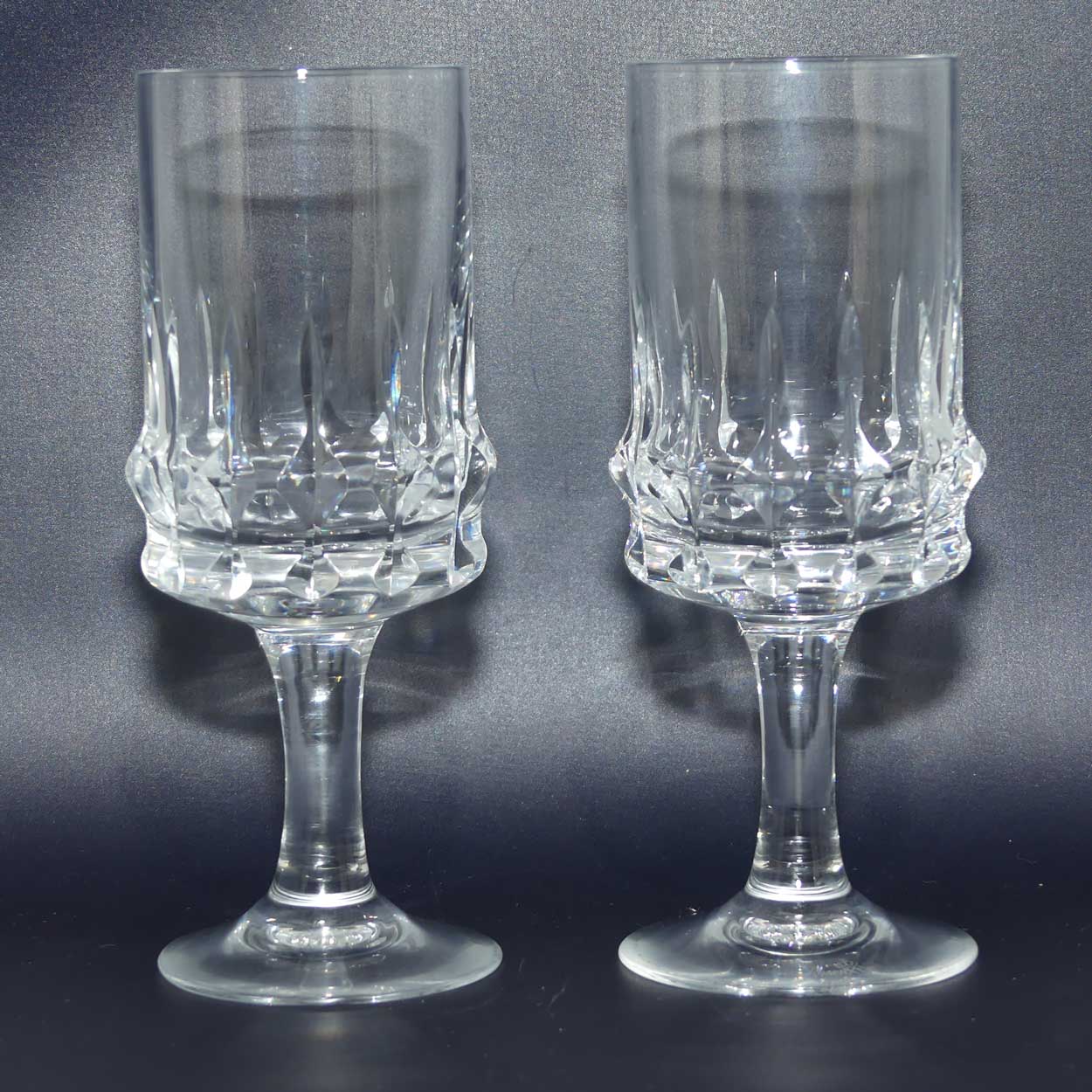 Rosenthal Studio Line Crystal pair of stemmed wine glasses | 150ml | Holdfast design | #2