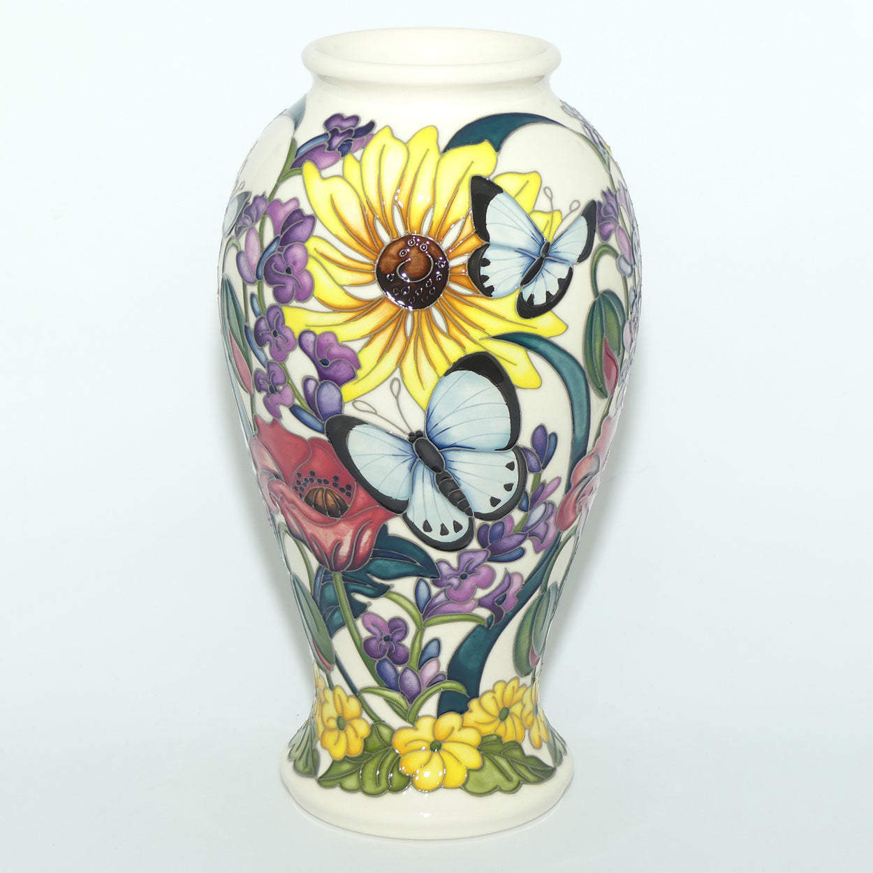 Moorcroft Holly Blue Butterfly 46/10 vase | LE 21/25