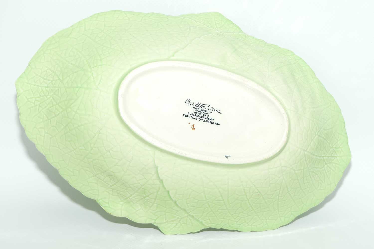 Carlton Ware Hollyhocks on Green leaf bowl | 1903/2 | 27.5cms