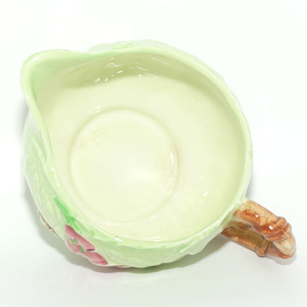 Carlton Ware Hollyhocks pattern small jug | Green