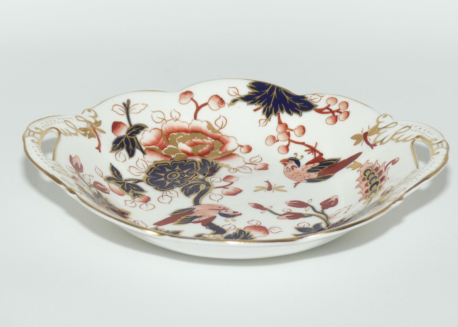 Coalport Hong Kong pattern double handle dish | 19.5cm