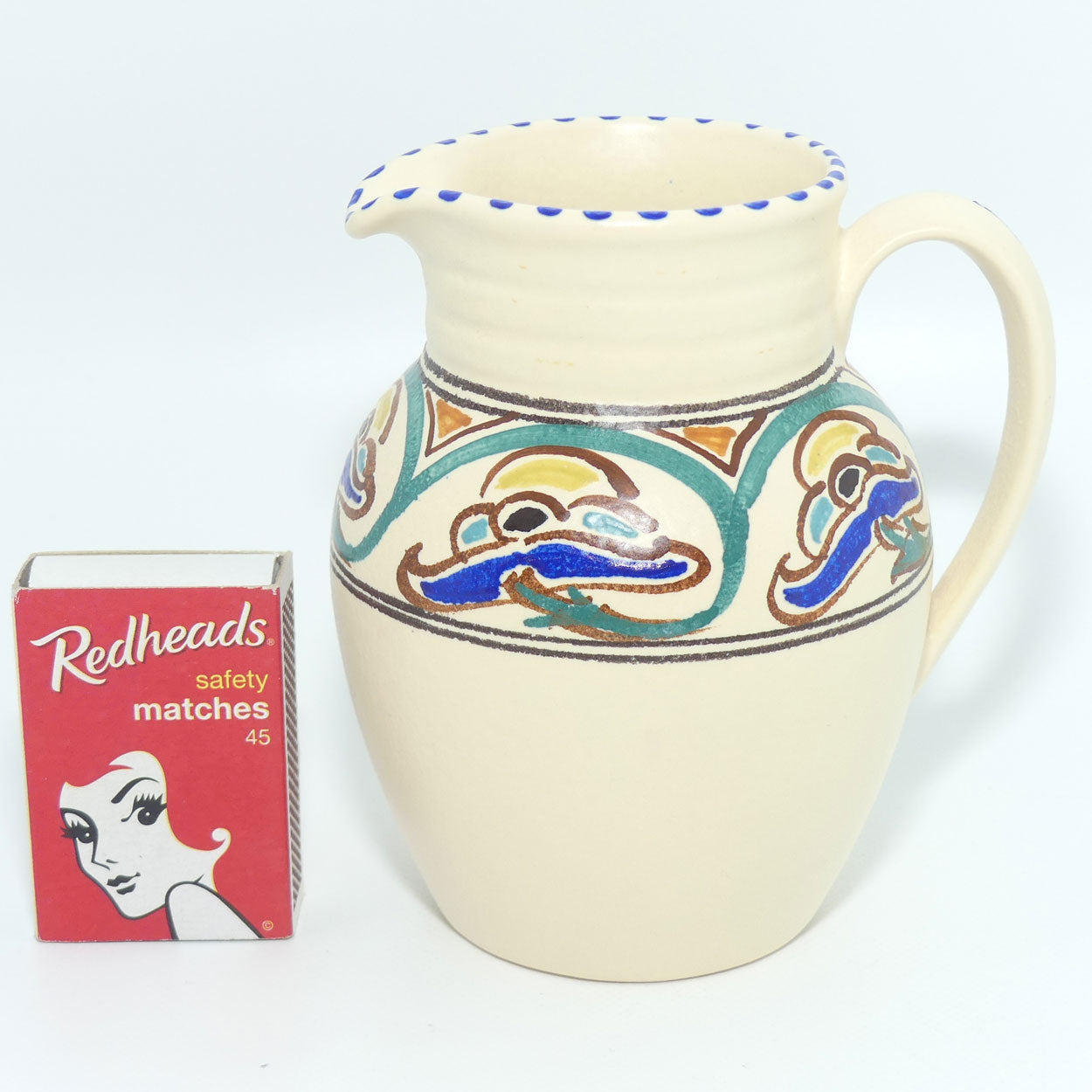 Honiton Pottery Stylised Floral milk jug