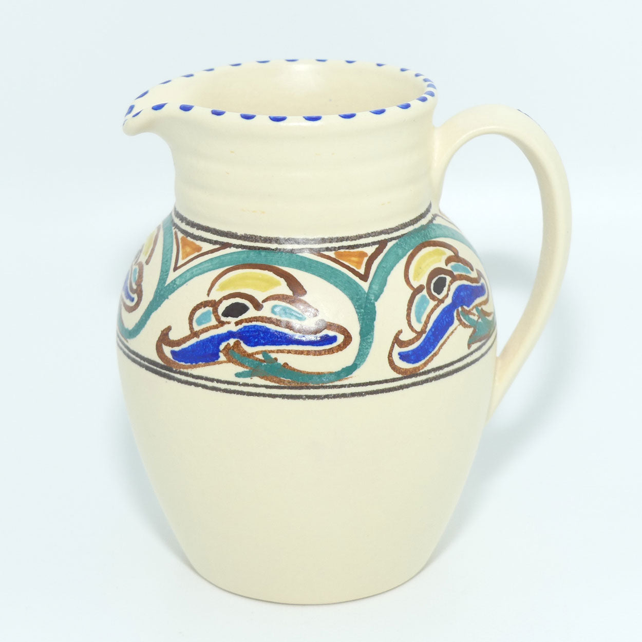 Honiton Pottery Stylised Floral milk jug