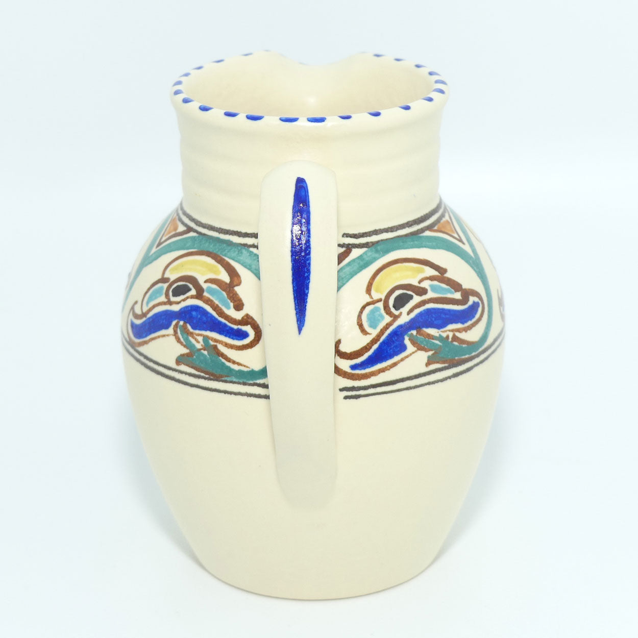 Honiton Pottery Stylised Floral milk jug