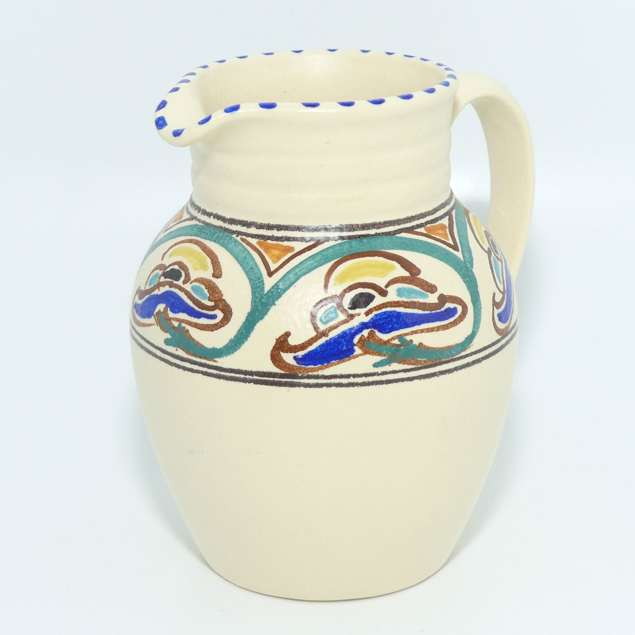 Honiton Pottery Stylised Floral milk jug