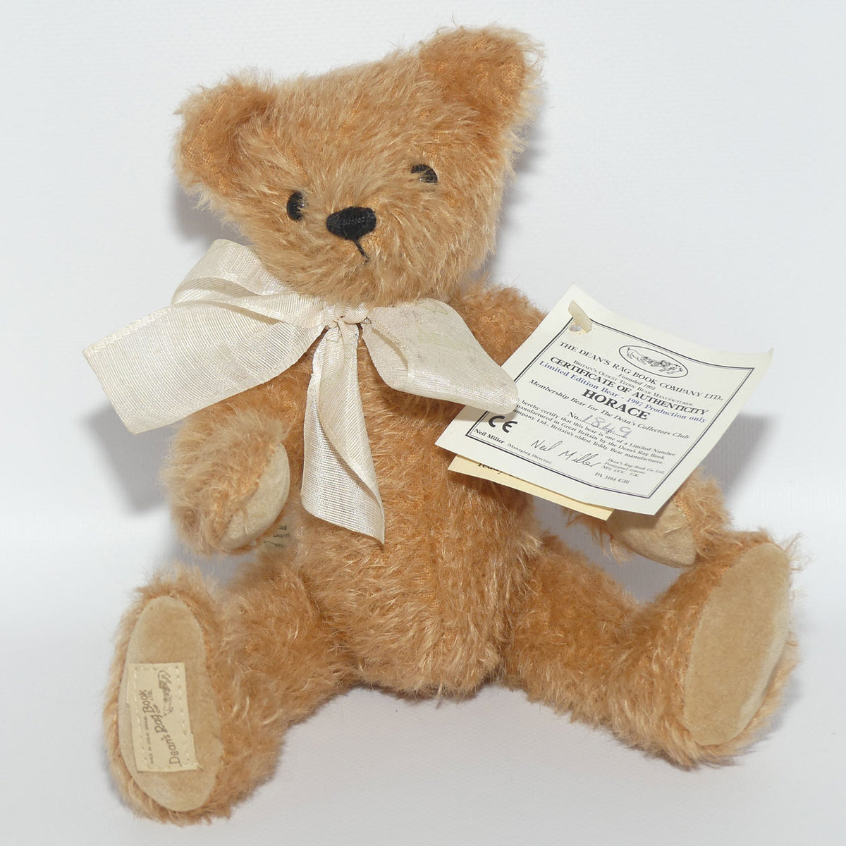 Dean's Rag Book Company Collectors Club Bear | Horace | LE #1849
