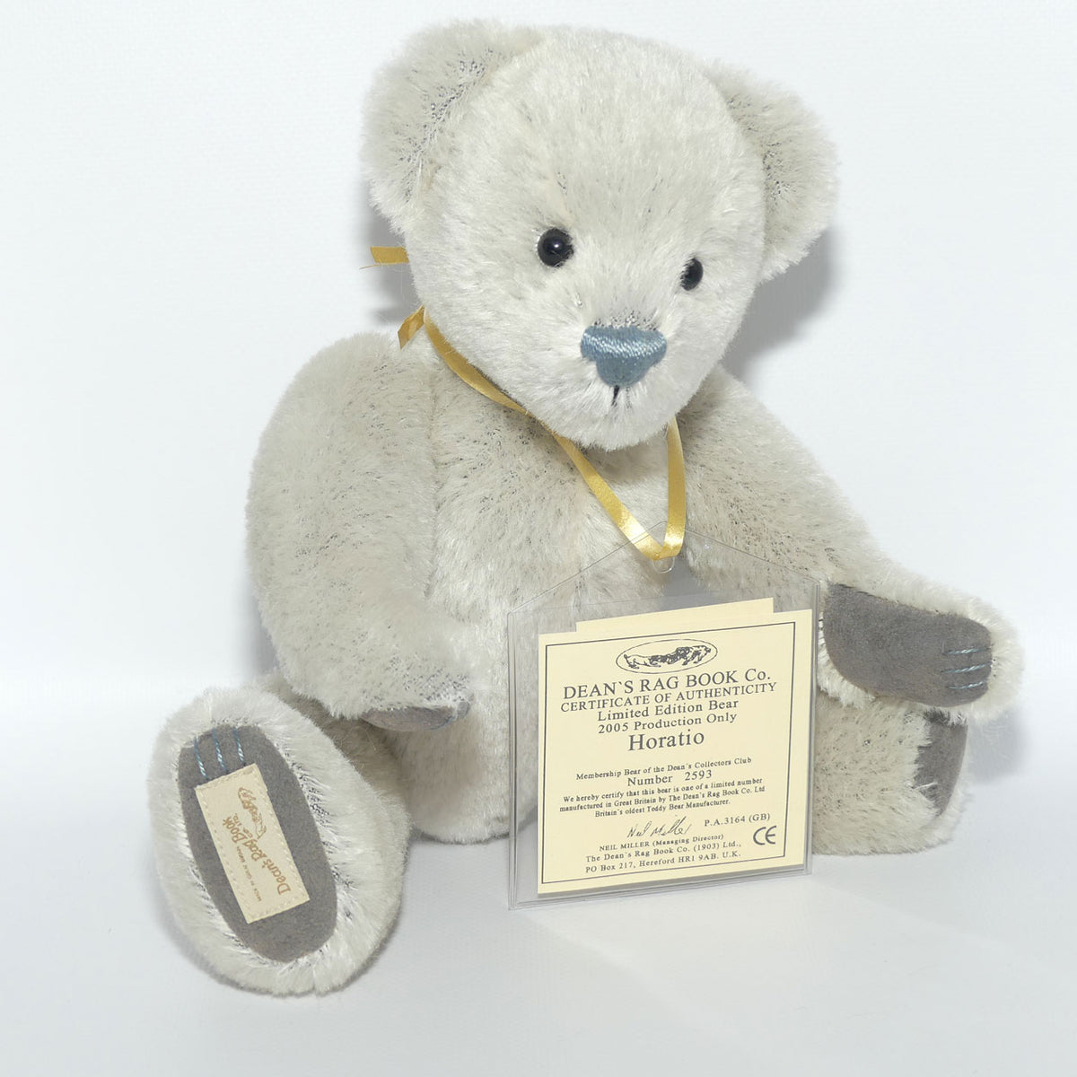 Dean's Rag Book Company Limited Collectors Club Bear | Horatio | #2593