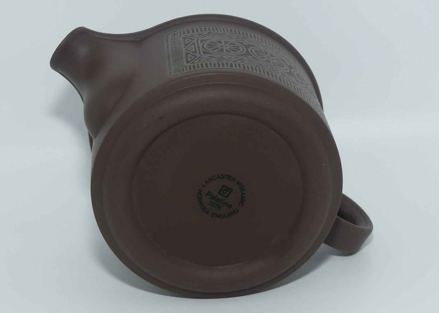 Vintage Retro Hornsea England Palatine gravy jug and underplate