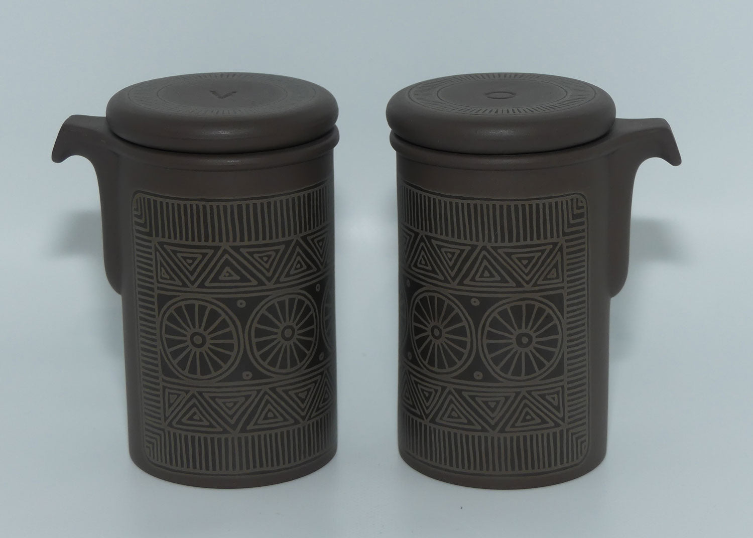 Vintage Retro Hornsea England Palatine Vinegar and Oil bottles