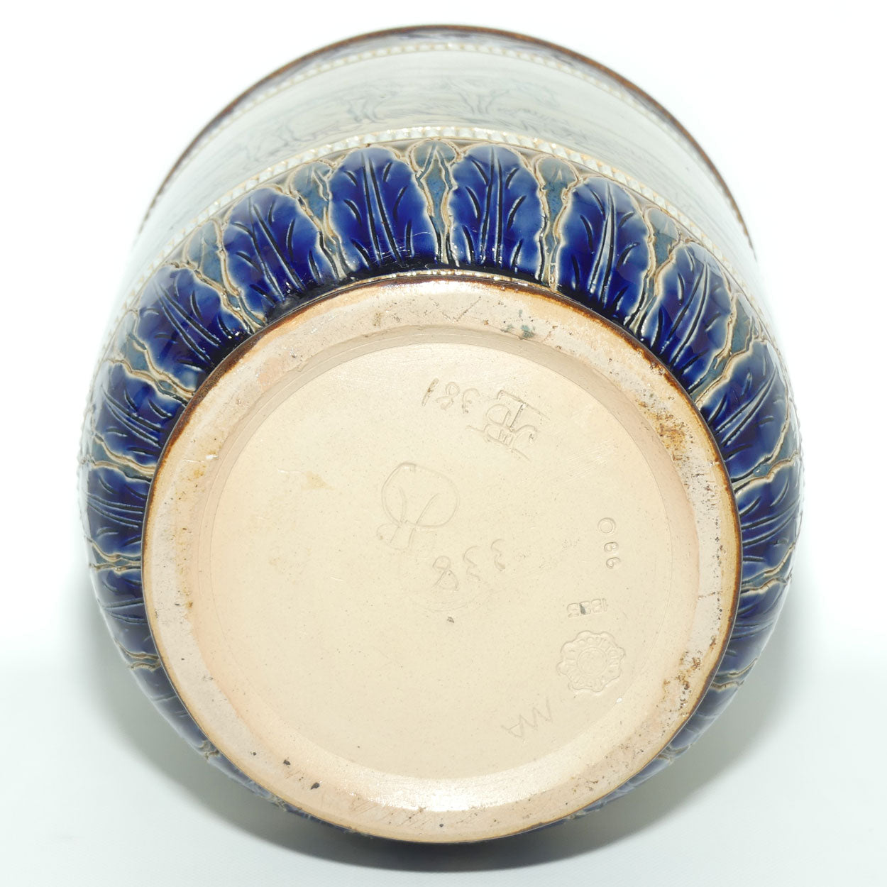 Doulton Lambeth Hannah Barlow stoneware stoneware drawings of horses jardiniere