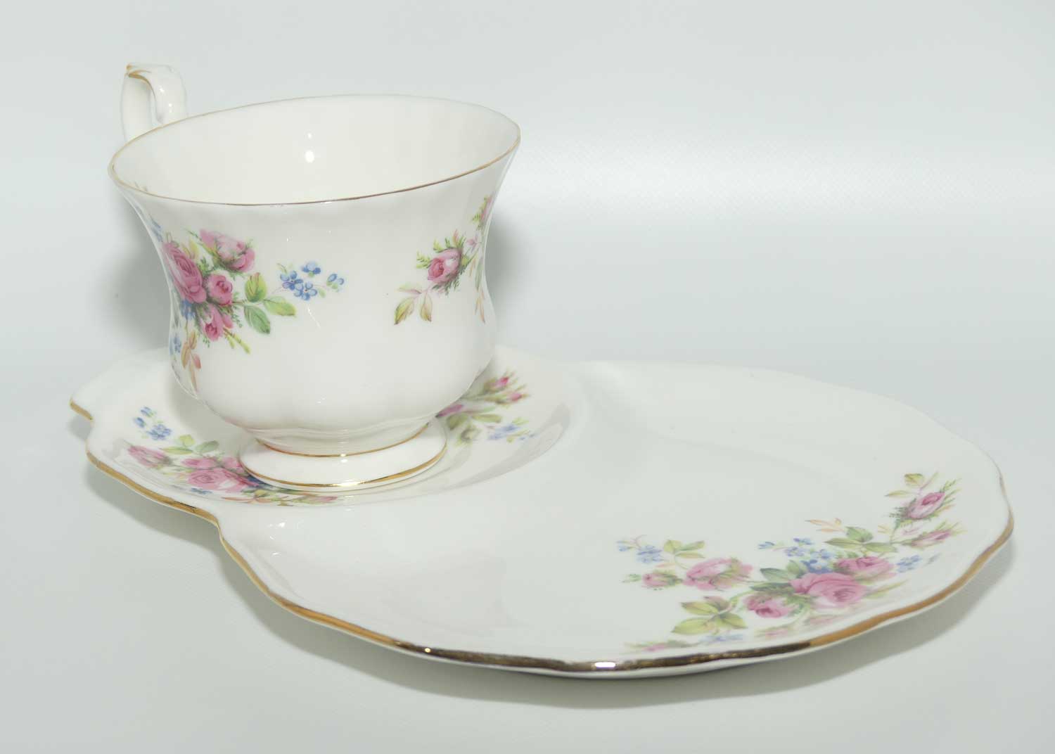 Royal Albert Bone China England Moss Rose Hostess Duo