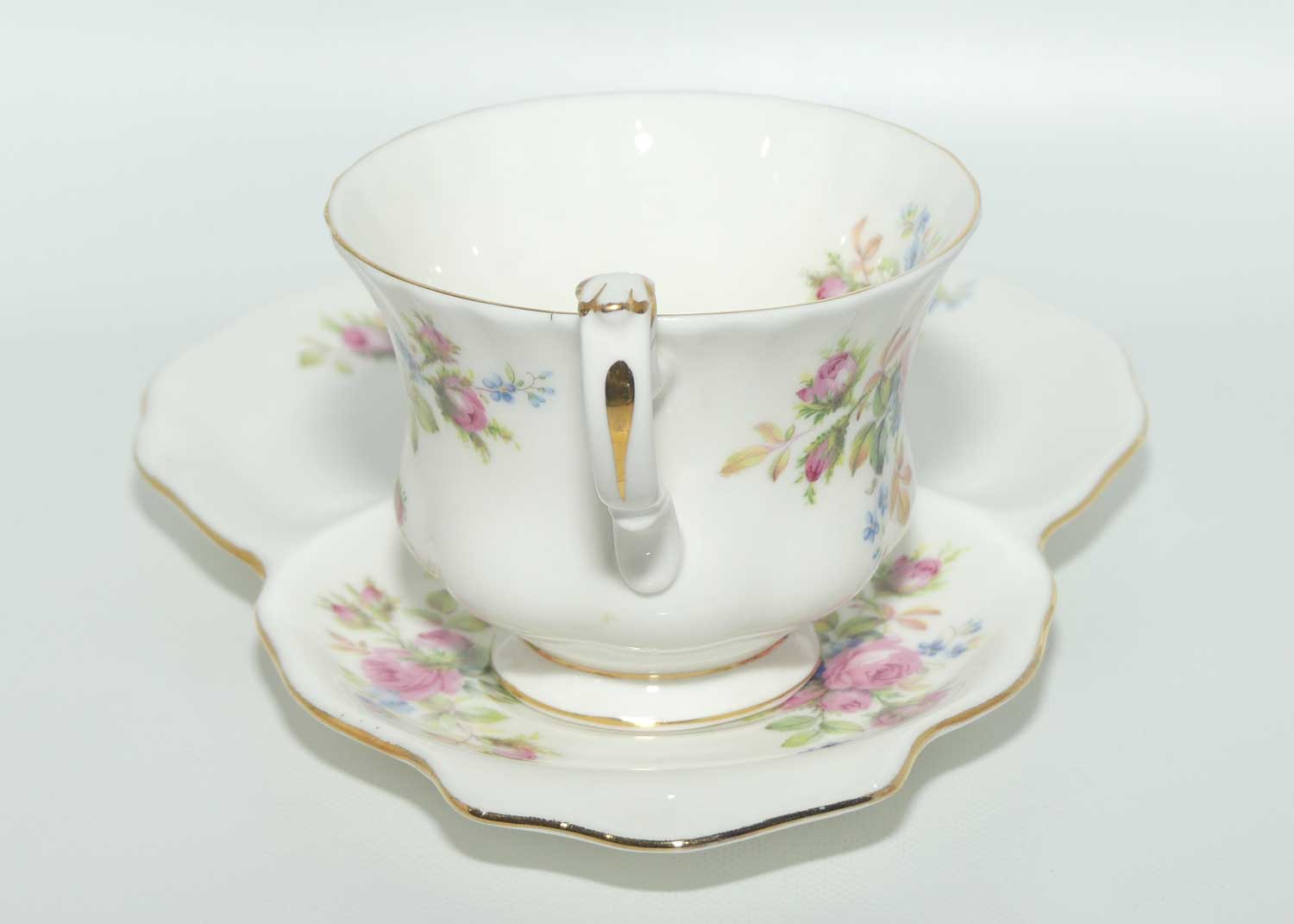 Royal Albert Bone China England Moss Rose Hostess Duo