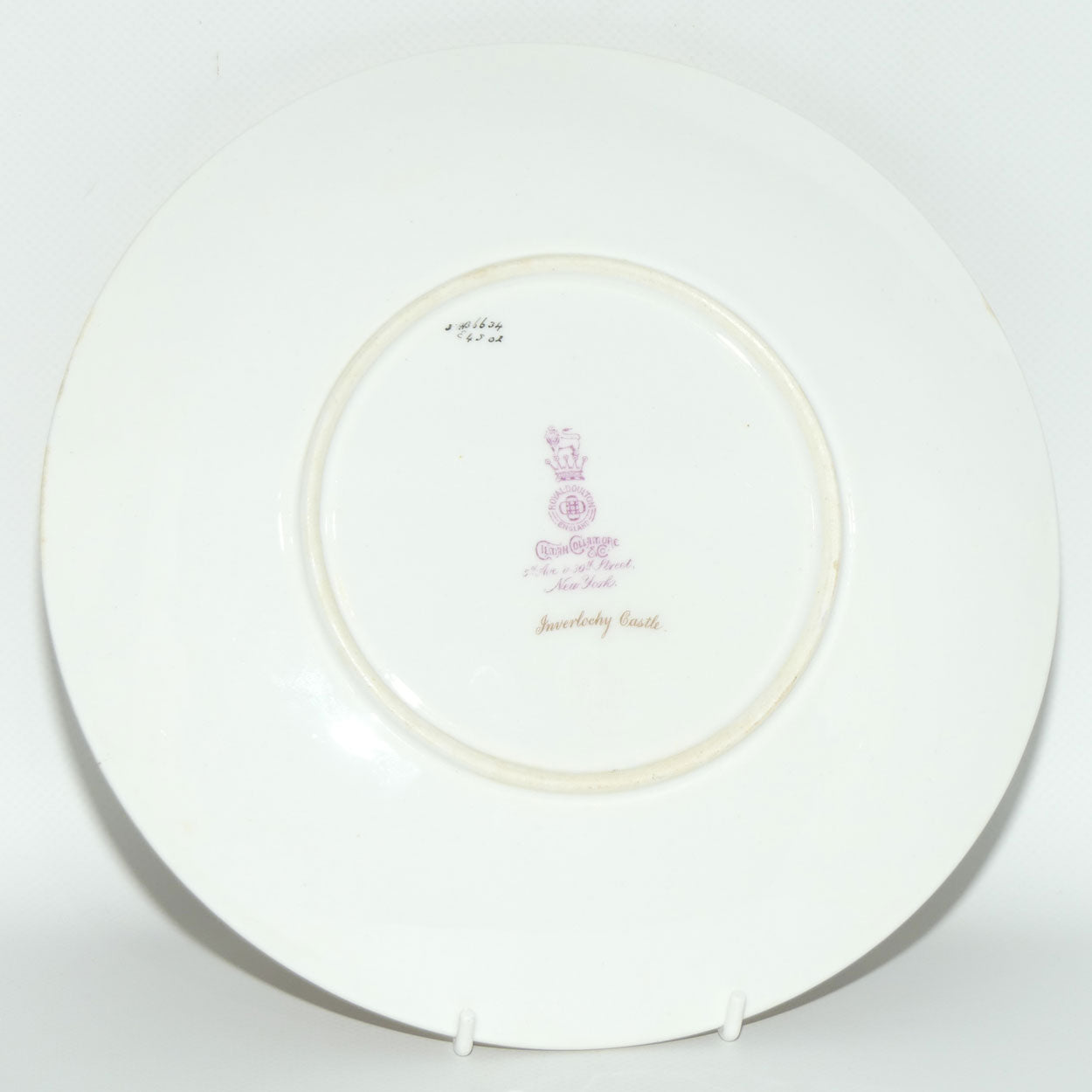 Royal Doulton hand painted Inverlochy Castle plate (Hughes)