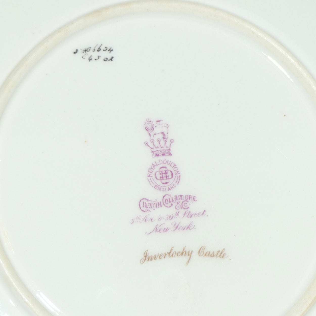 Royal Doulton hand painted Inverlochy Castle plate (Hughes)