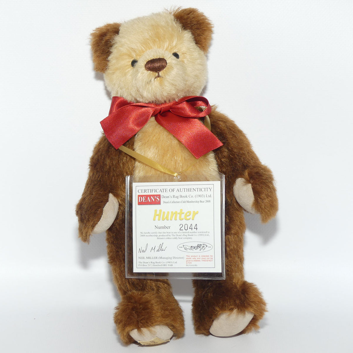 Dean's Rag Book Company Limited Collectors Club Bear | Hunter | #2044