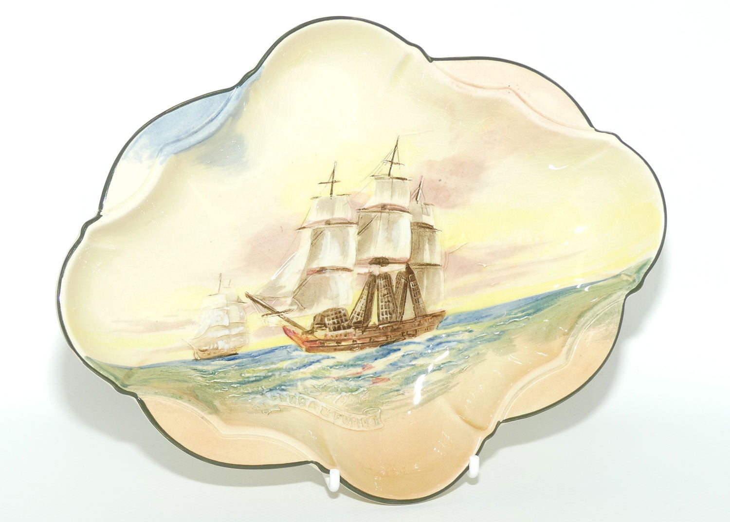 Royal Doulton Famous Ships series | Hydra & Furei quatrefoil dish D5957 | #2