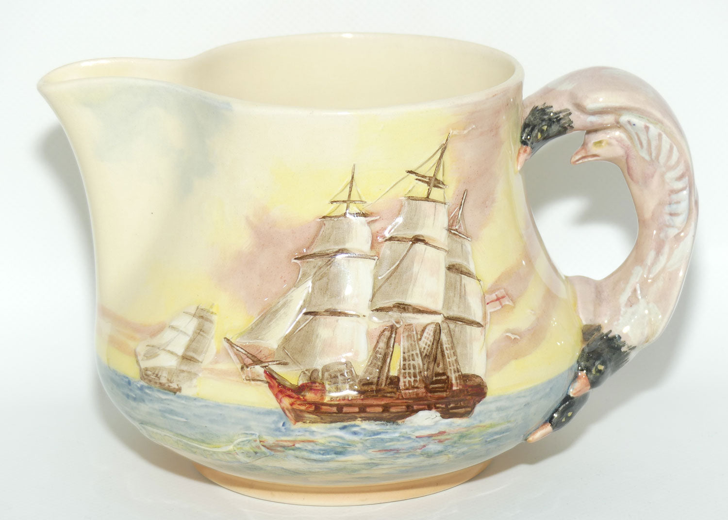 Royal Doulton Famous Ships Hydra & Furei jug D5957 | Large