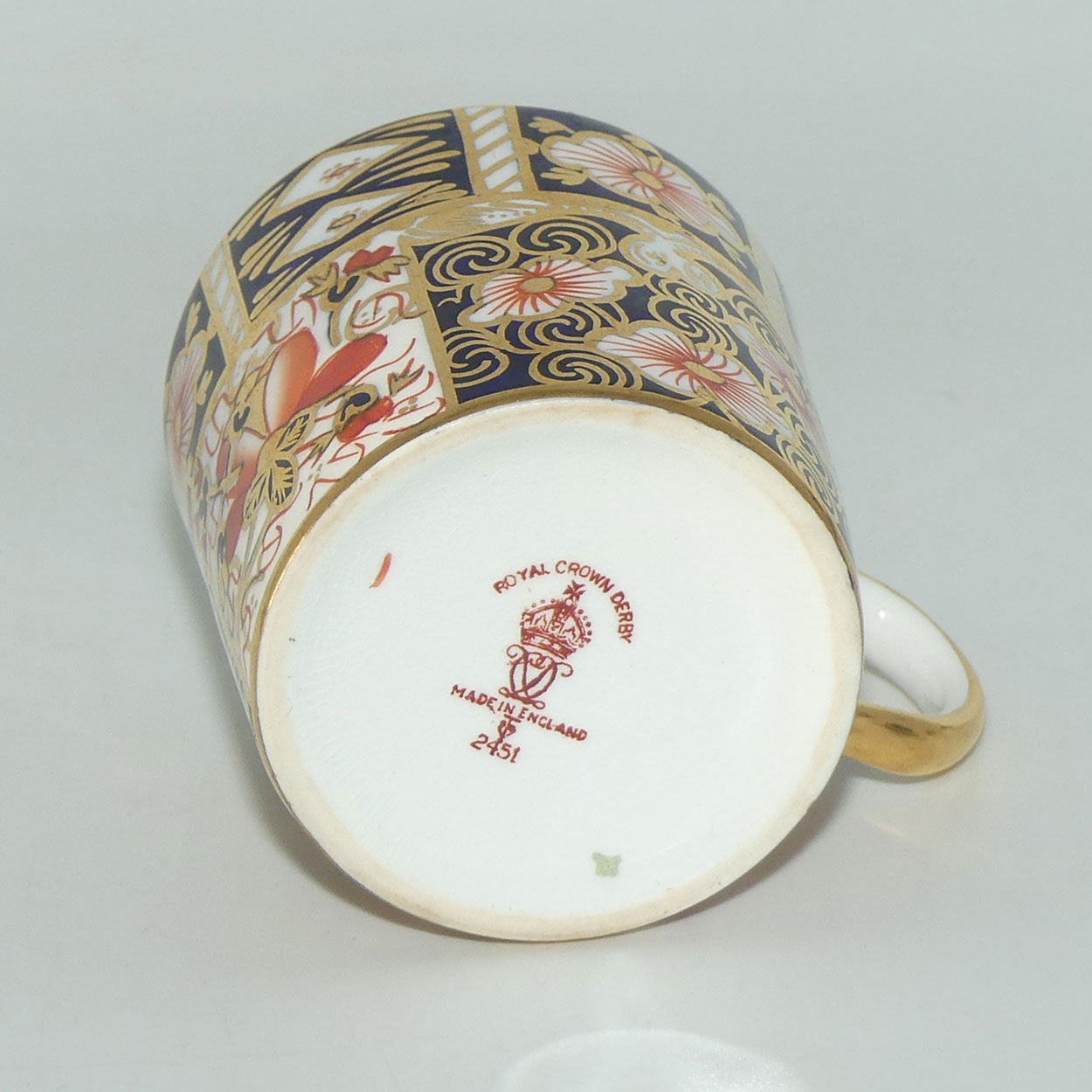 Royal Crown Derby Traditional Imari 2451 set of 6 demi tasse coffee duos
