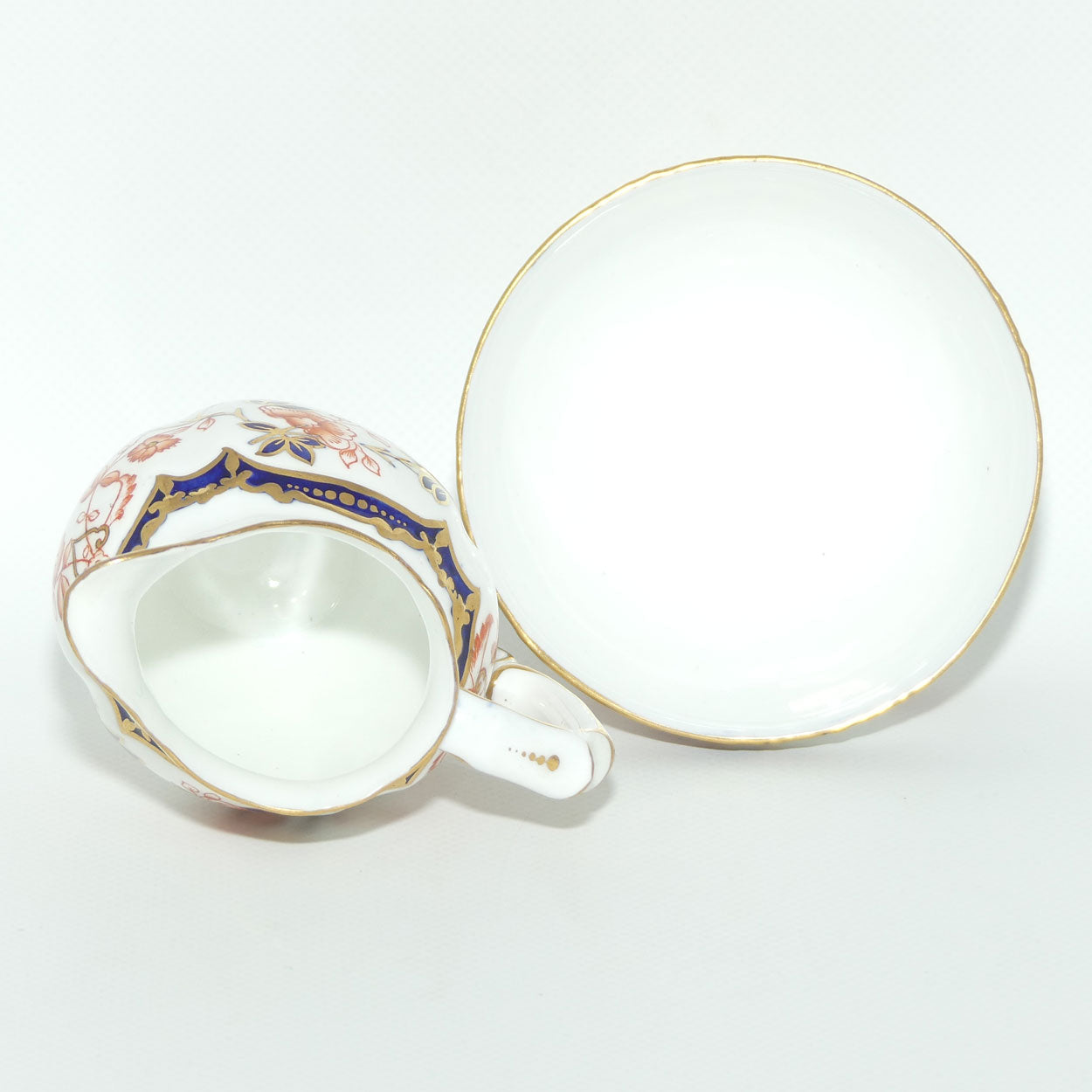 Royal Crown Derby pattern 6449 milk jug and sugar bowl | c.1916