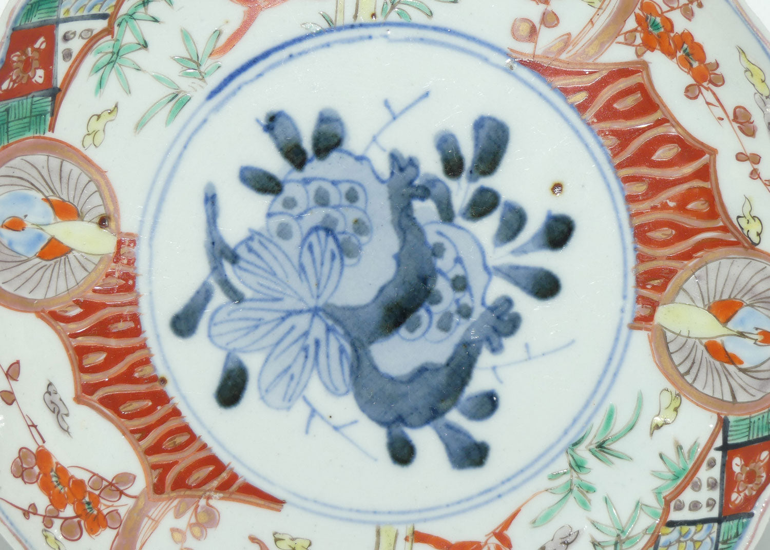 Japanese Imari hand painted cabinet plate c.1900